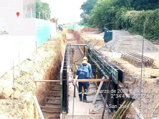 Construcción de canales de aguas lluvias en el área urbana del municipio de San José de Guaviare