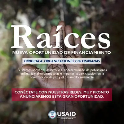 Nueva oportunidad de financiamiento para organizaciones colombianas.